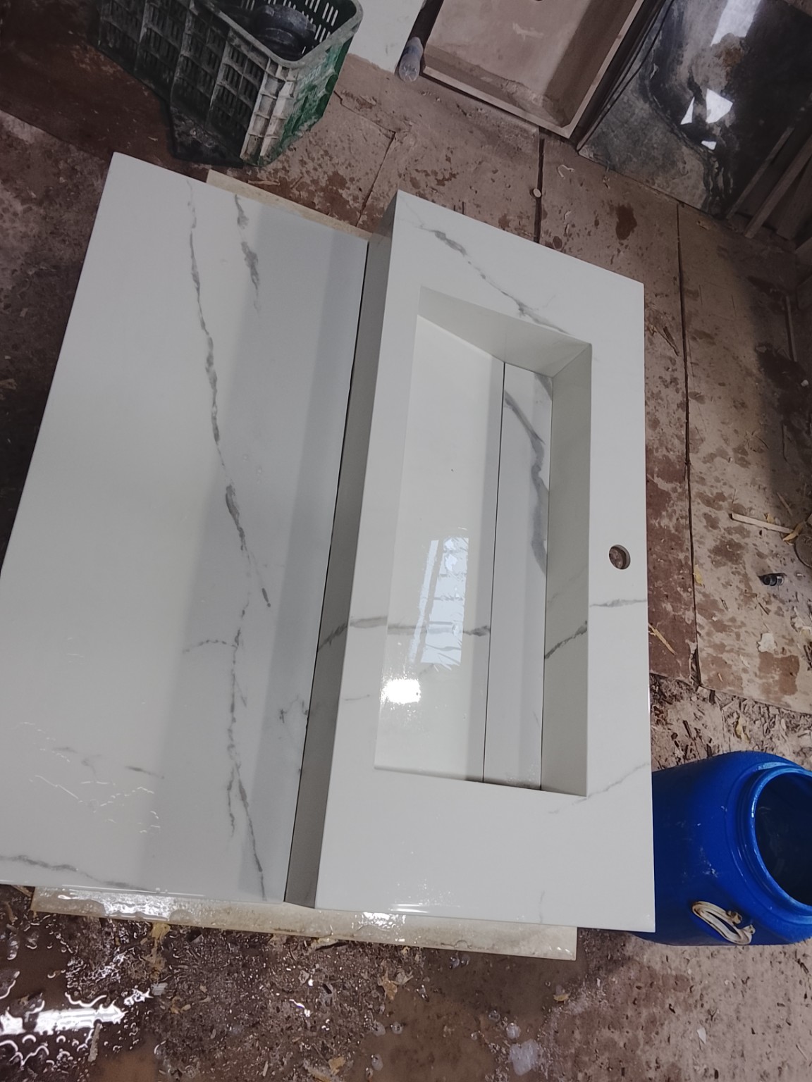 Fabrication vasque en atelier